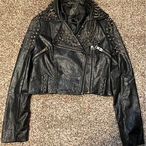 Motorcycle studded jacket